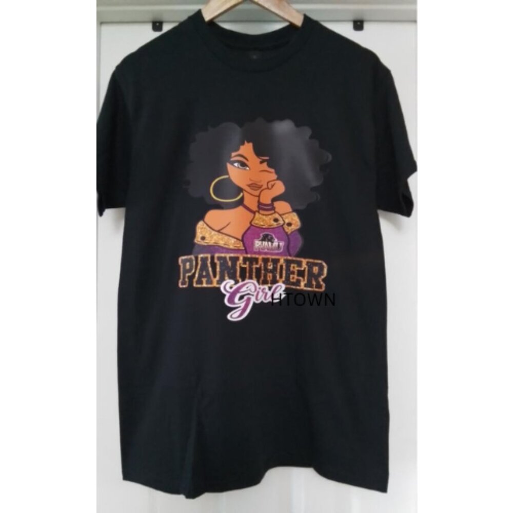 PVAMU Panther Girl Graphic Print T-Shirt Prarie View Gildan